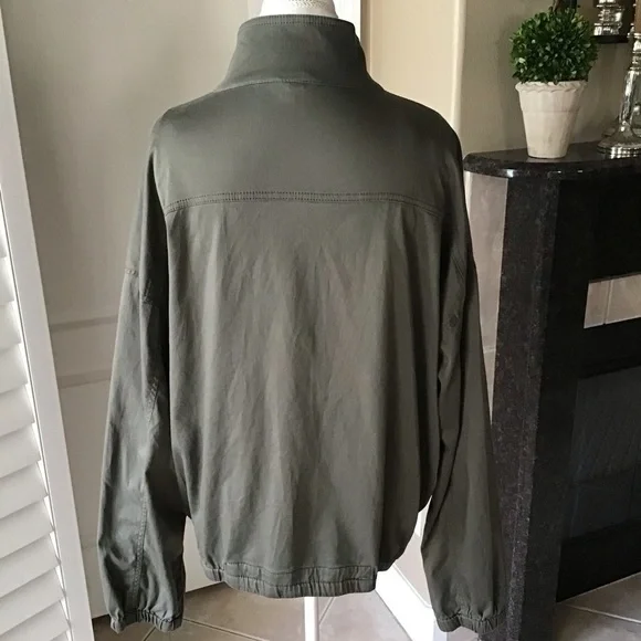 NEW Car Coat Jacket XL Fatigue Green Stretch Elastic Sleeves Supplies Union Bay - Picture 2 of 16